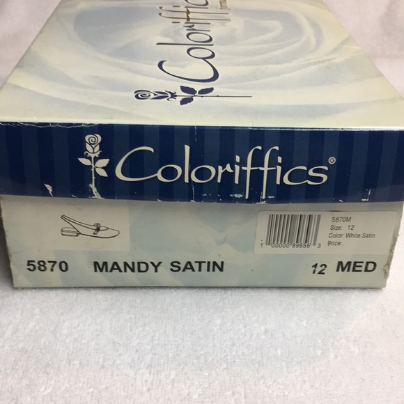 Coloriffics Dyeable White Satin Shoes - Picture 7 of 7